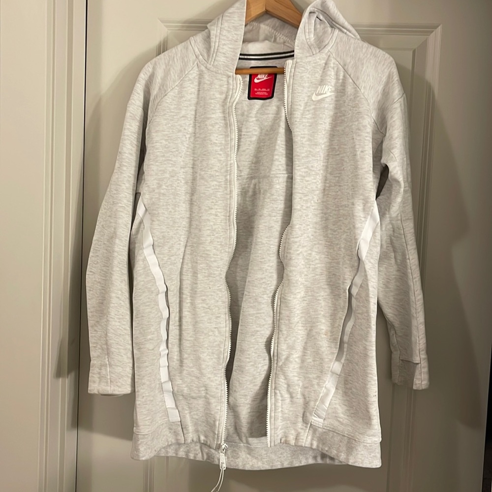 Nike Long zip up jacket size xs